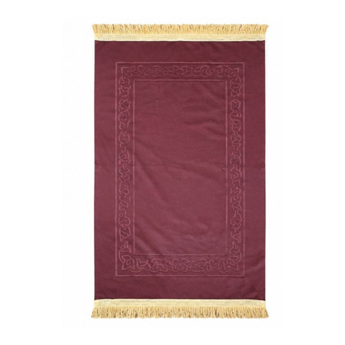Slim Velvet Prayer Mat Carry Bag Portable Travel Rug Umrah Hajj 70x110cm