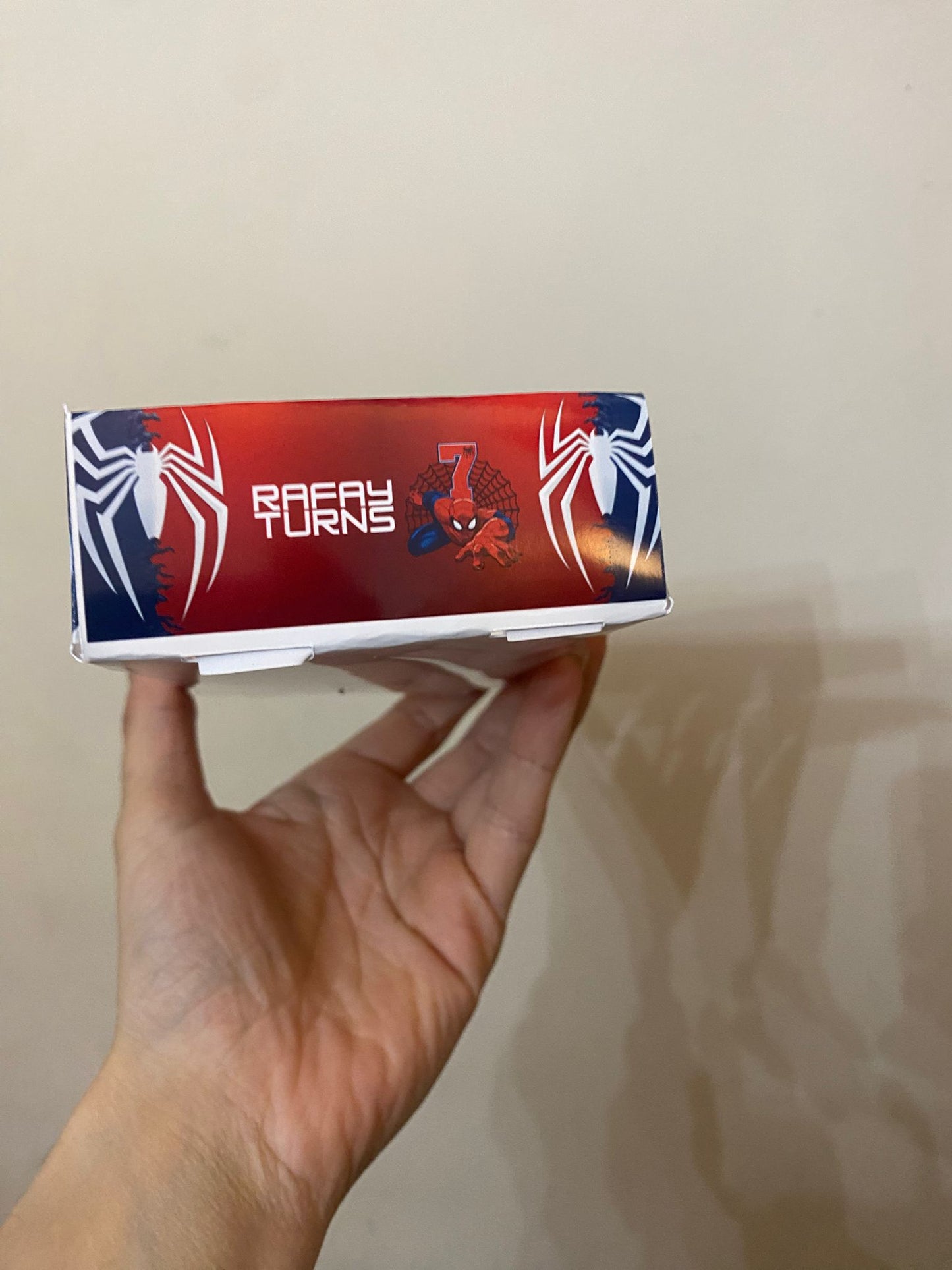 Spider-Man Theme Personalized Birthday Serving Trays – Custom Name Design Paper Food & Snack Trays | Perfect for Birthday Parties, Celebrations & Special Events (Pack of 20)
