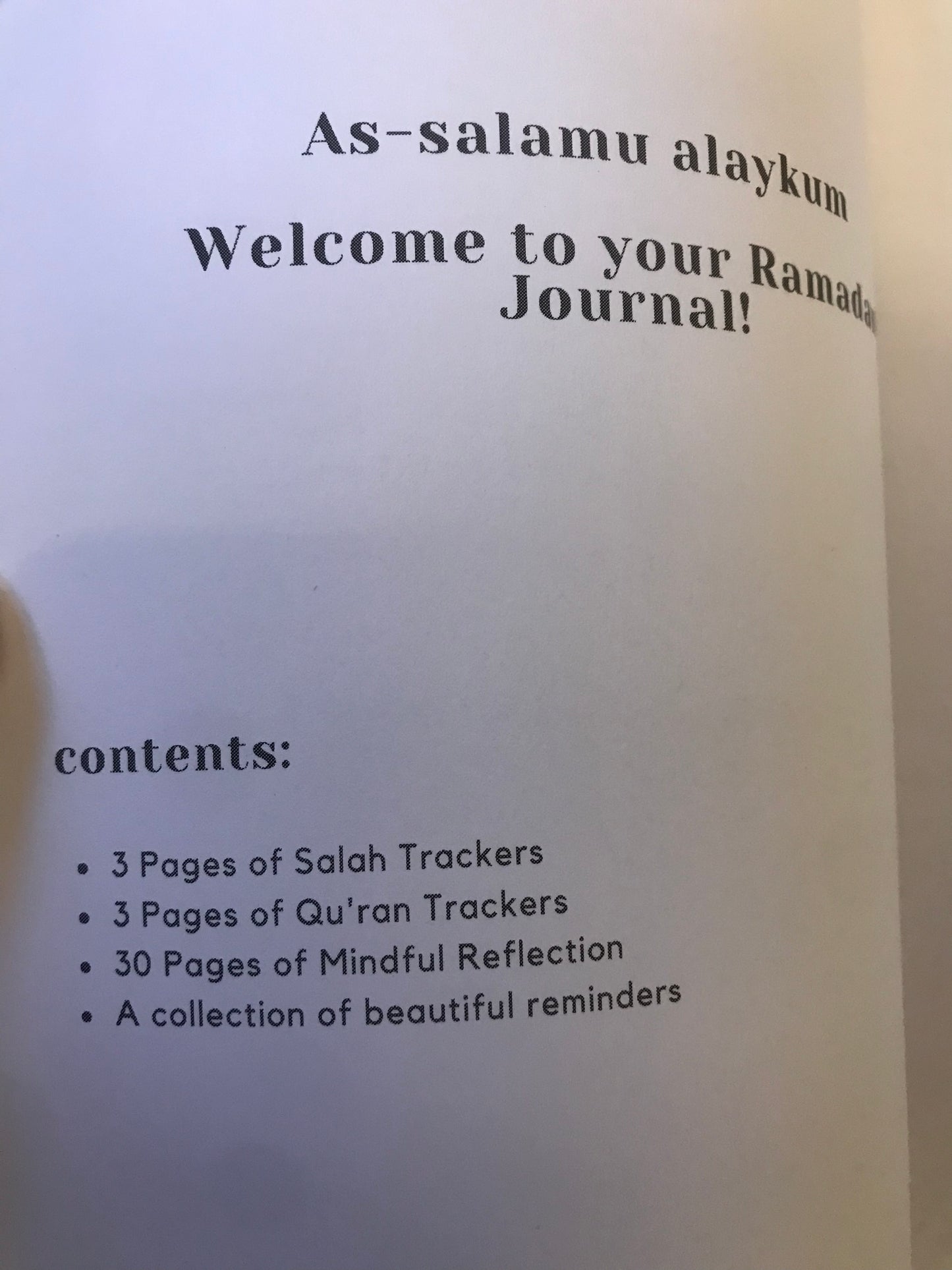 My Ramadan Journal book