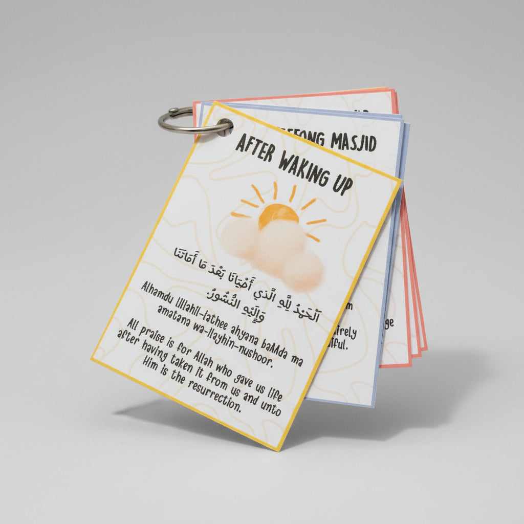 Dua cards kids islamic set of 27 prayer cards