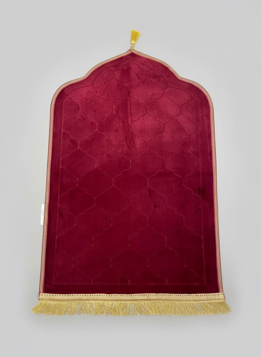 Padded full size Islamic mosque shaped prayer mats