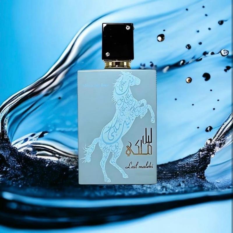 Lail Maleki Moroccan Blue by Lattafa – 100ml Eau de Parfum | Luxurious Oriental Scent in Iconic Horse Bottle