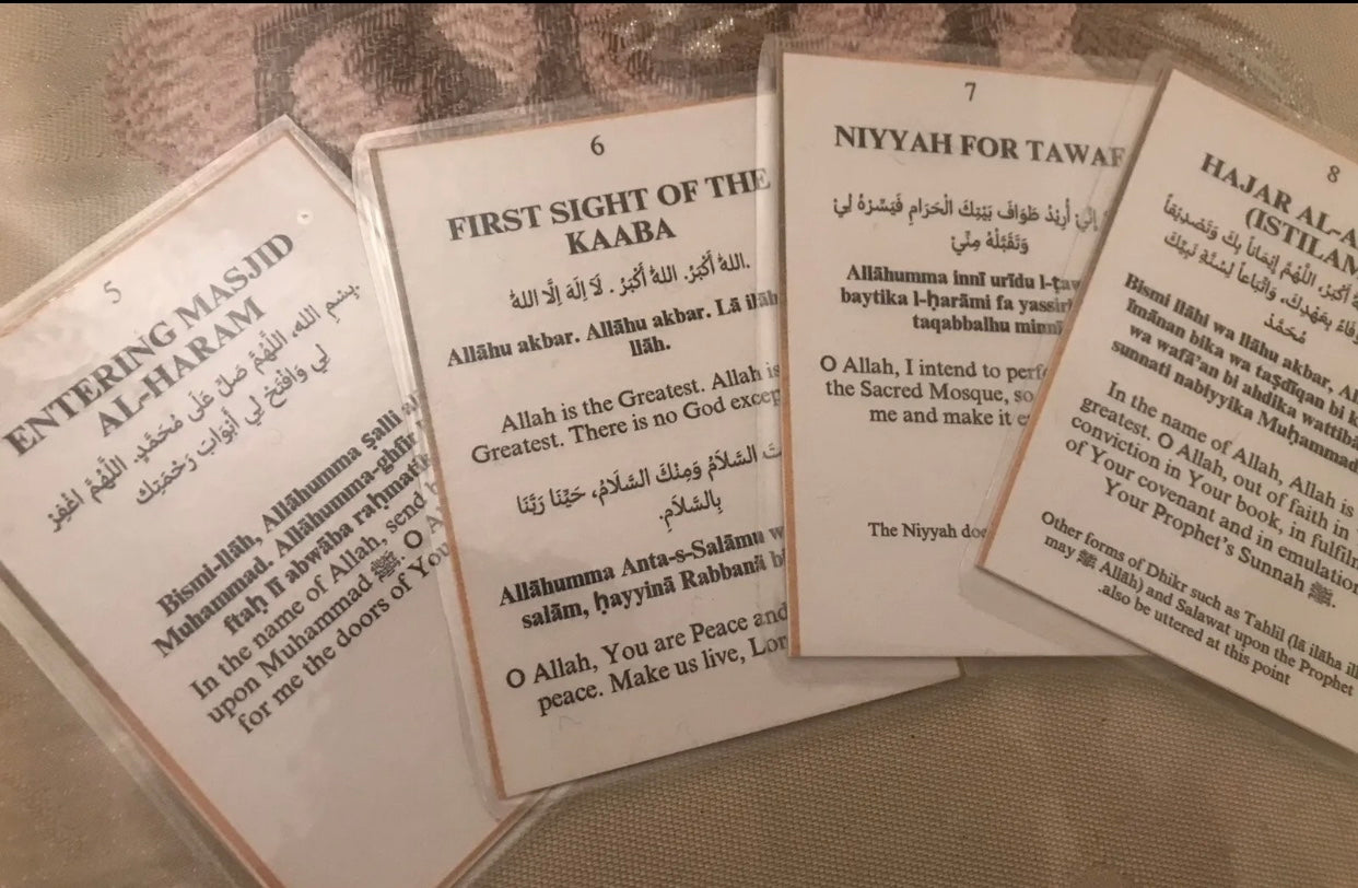 Umrah Dua cards perfect for pilgrimage 17 cards essential for Umrah