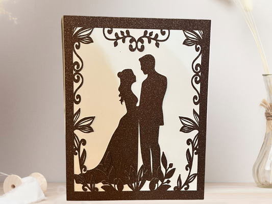 Personalized  Greeting Card | Custom Name & Message for Wedding, Engagement and Anniversary
