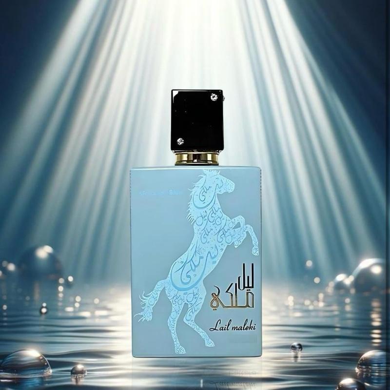 Lail Maleki Moroccan Blue by Lattafa – 100ml Eau de Parfum | Luxurious Oriental Scent in Iconic Horse Bottle