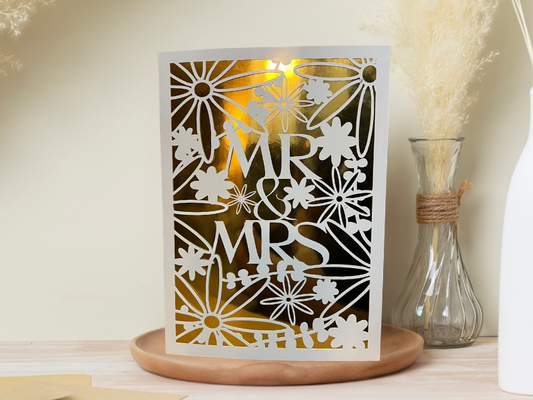 Custom Greeting Card with Name & Message | Personalized for Wedding & Anniversary