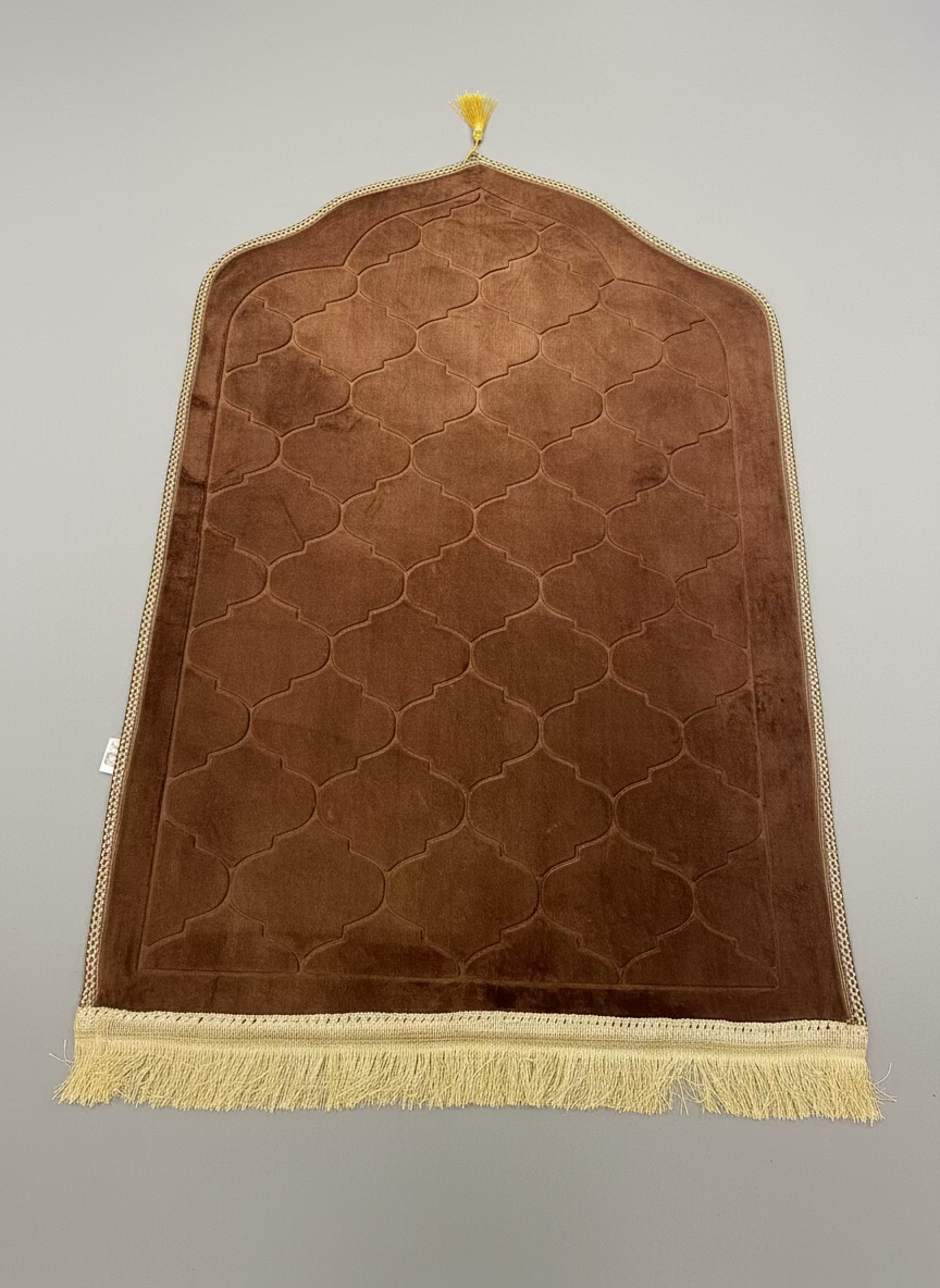 Padded full size Islamic mosque shaped prayer mats
