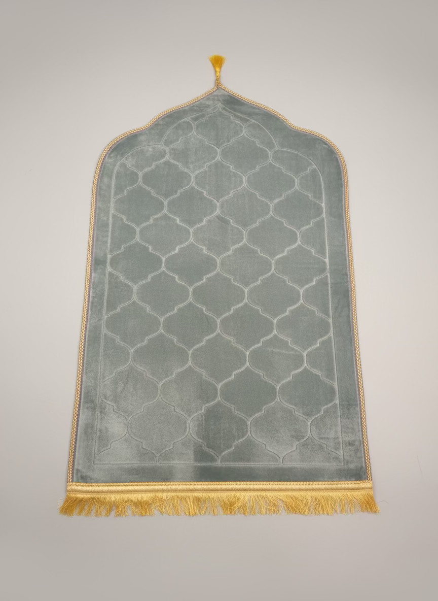 Padded full size Islamic mosque shaped prayer mats