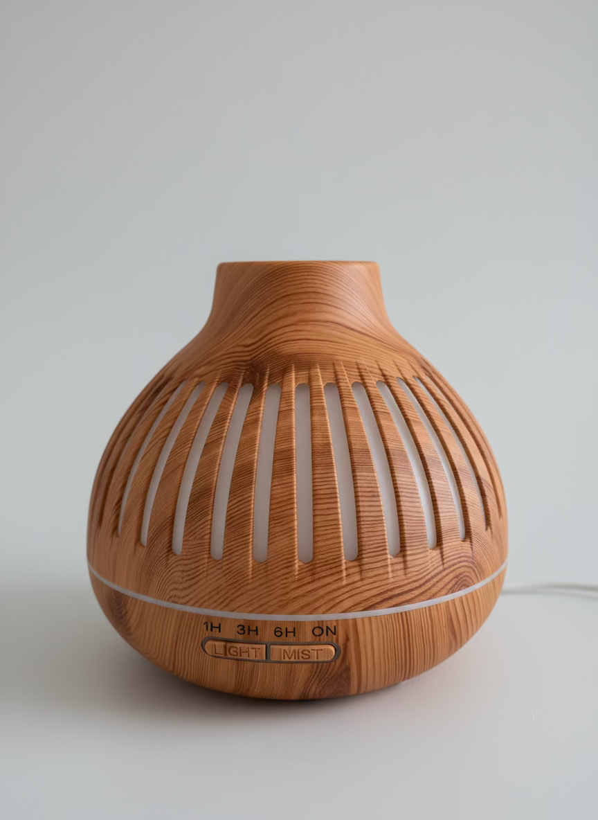Aroma diffuser Dehumidifer wooden style with free oil
