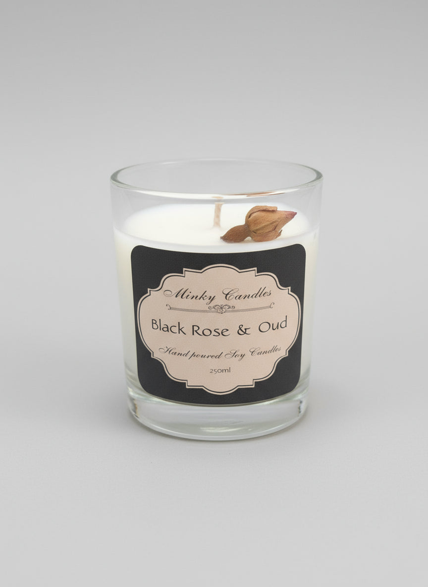 Luxury Scented Soy Candle – Hand Poured in Elegant Glass Jar (250ml)