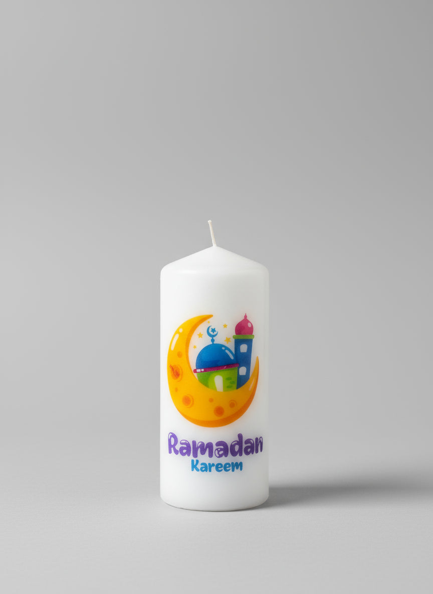 Ramadan candle gift wrapped
