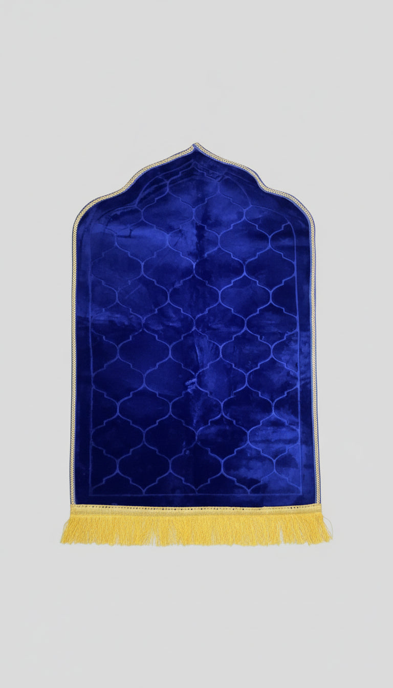 Islamic padded large prayer mats mosque shaped simple design