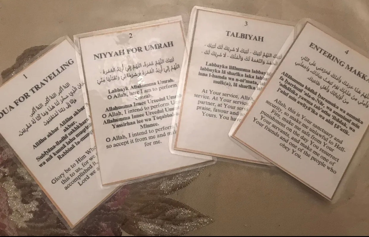 Umrah Dua cards perfect for pilgrimage 17 cards essential for Umrah