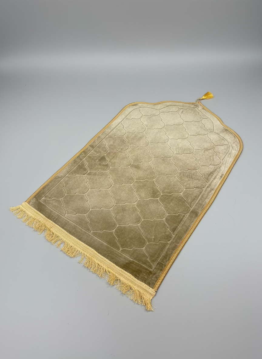 Padded full size Islamic mosque shaped prayer mats