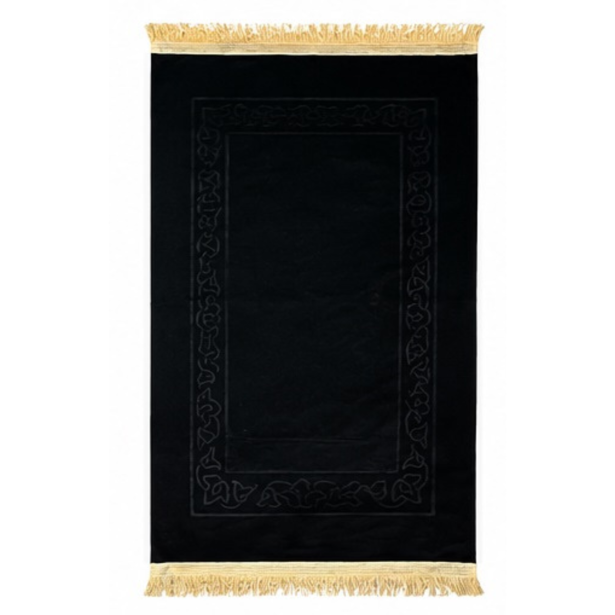 Slim Velvet Prayer Mat Carry Bag Portable Travel Rug Umrah Hajj 70x110cm