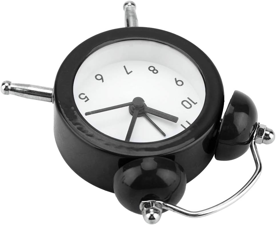 Mini Double Bell Alarm Clock – 5cm Retro Quartz Clock for Kitchen, Bedroom & Living Room – Cute & Loud, Perfect Gift Idea