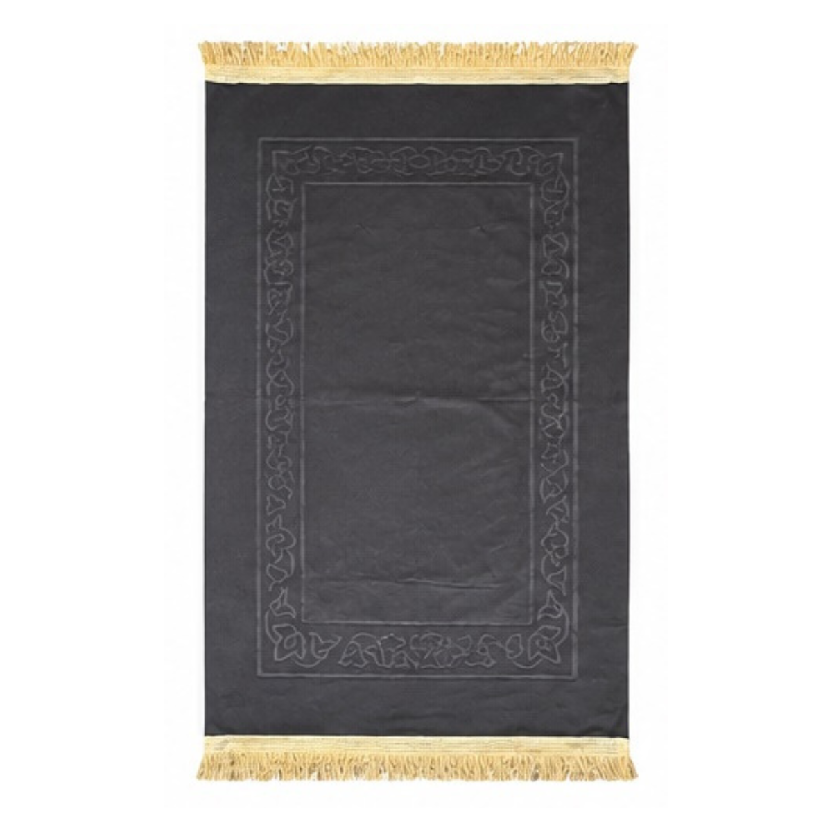 Slim Velvet Prayer Mat Carry Bag Portable Travel Rug Umrah Hajj 70x110cm