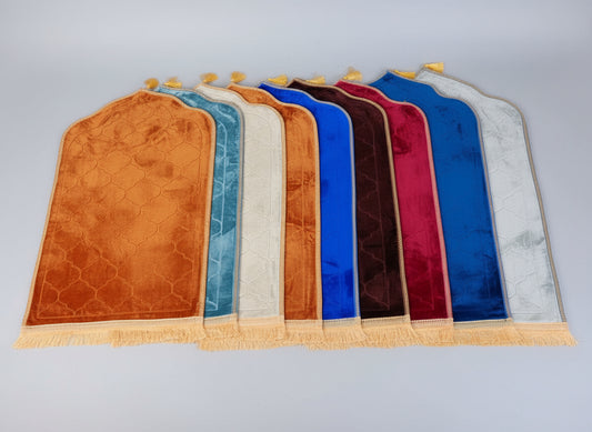 Padded full size Islamic mosque shaped prayer mats