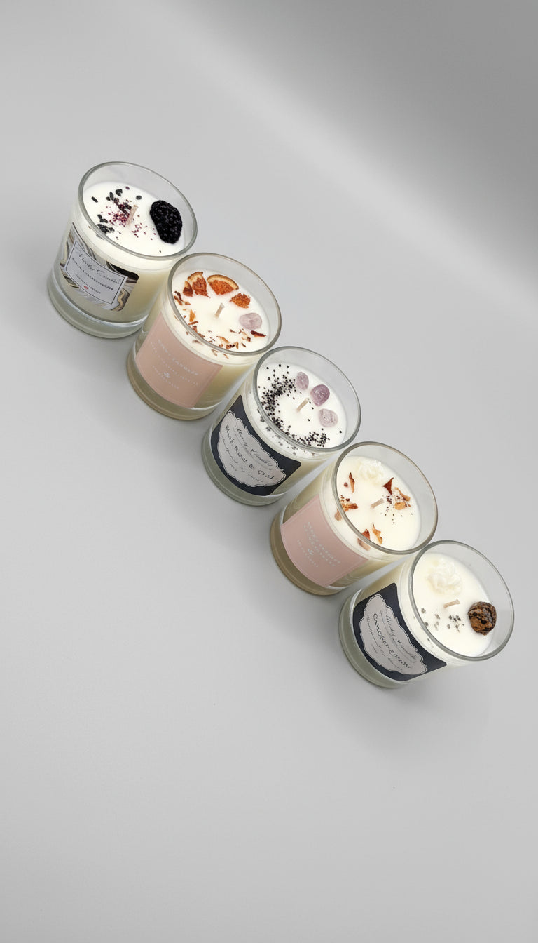 Luxury Scented Soy Candle – Hand Poured in Elegant Glass Jar (250ml)