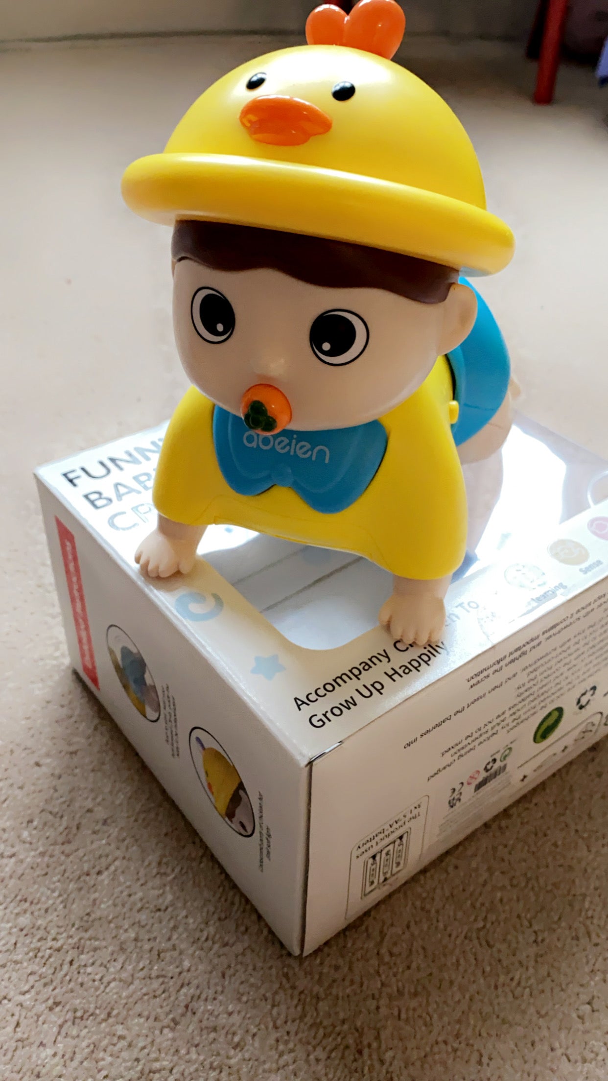 Crawling Snails Baby Toy Music and Light,Walking Sensory Toys Interaction with Automatic Sensing to Avoid Obstacles Toy Gifts for Babies Kids Toddler