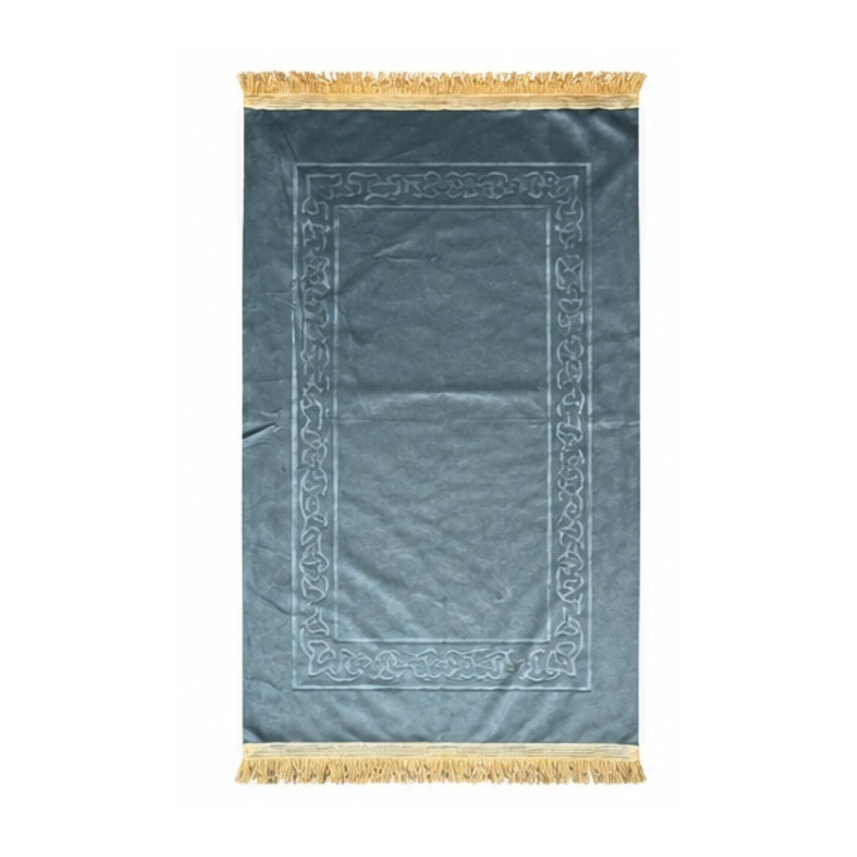 Slim Velvet Prayer Mat Carry Bag Portable Travel Rug Umrah Hajj 70x110cm