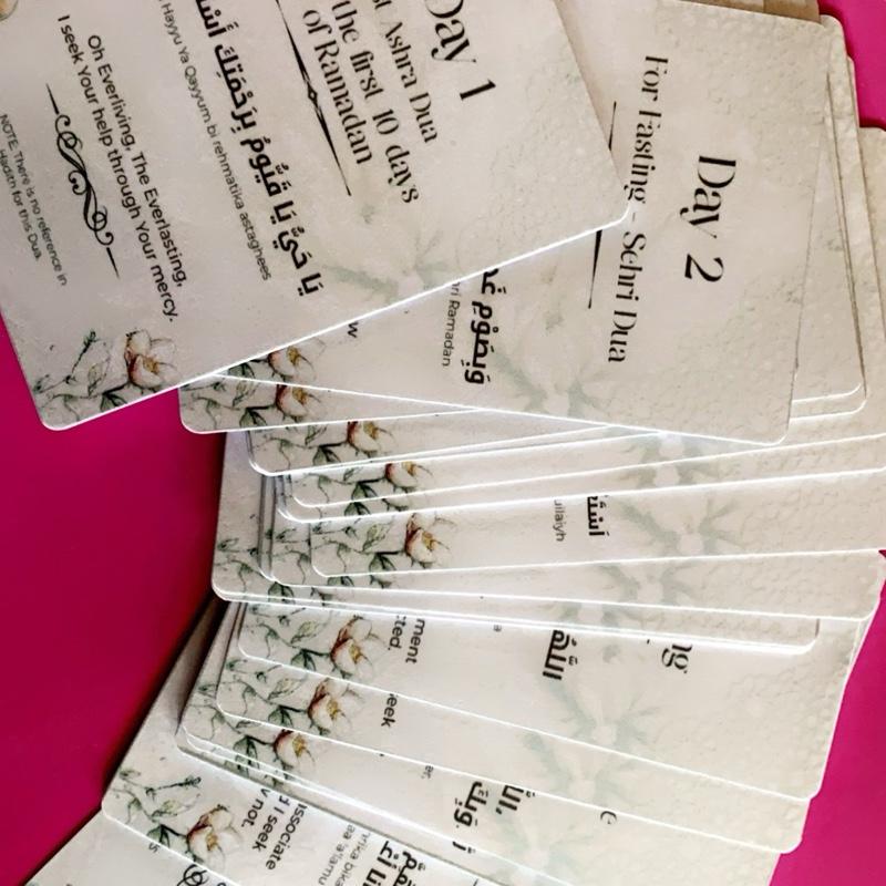 Ramadan Dua Cards – 30 Beautifully Handcrafted Pocket-Sized Islamic Cards for Daily Reflection & Spiritual Guidance