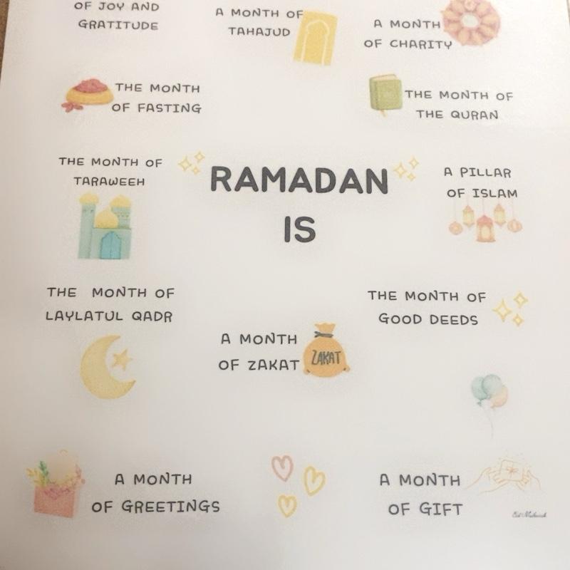Ramadan Print | Islamic Wall Art & Décor | Ramadan Poster & Gift | Muslim Home Décor | Islamic Home-school Print