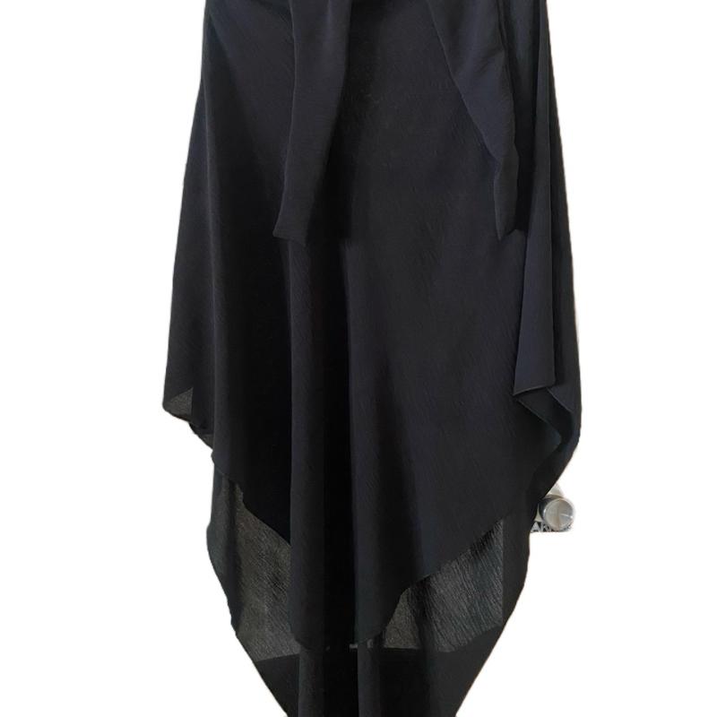 Luxurious Soft Crush Viscose Crepe Khimar Top for Women – Adjustable Tie-Back, Modest & Elegant Design