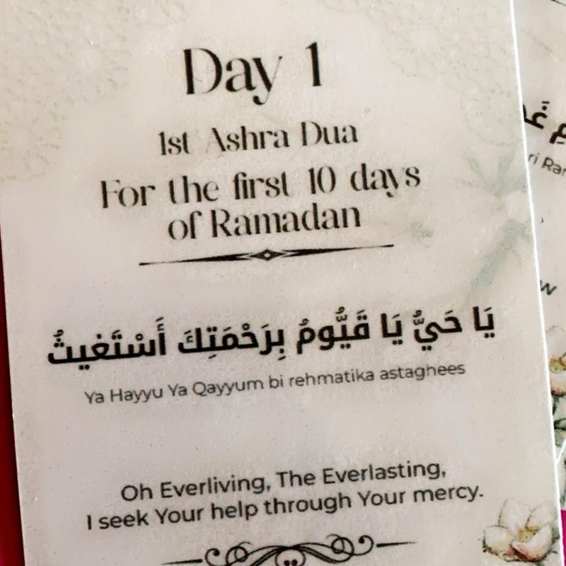Ramadan Dua Cards – 30 Beautifully Handcrafted Pocket-Sized Islamic Cards for Daily Reflection & Spiritual Guidance