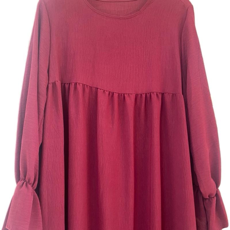 "Women's Wine Color Khimar Abaya Set – 1 or 2 Piece Islamic Traditional Dress – Long, Modest, Comfortable Outfit for Ramadan, Eid, Formal or Everyday Wear"