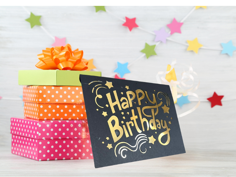 Personalized Greeting Card Keepsake | Custom Name & Message for Birthday & Thank You