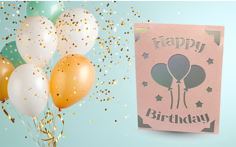 Personalized Greeting Card Keepsake | Custom Name & Message for Birthday & Thank You