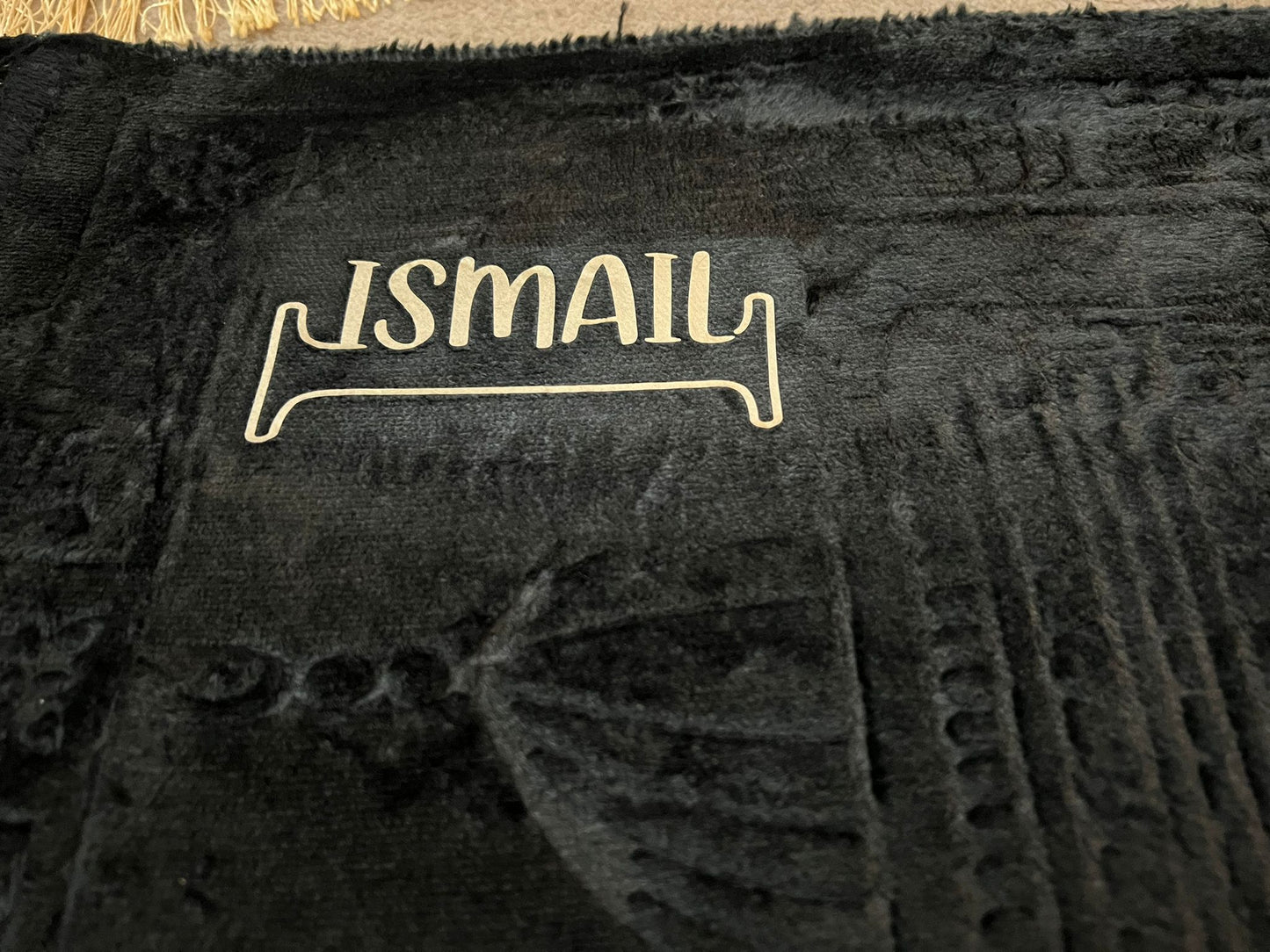 Personalised Islamic Padded Prayer Mat | Custom Name in English or Arabic | Blue & Black Options | Premium Comfort | Size 120 x 80 cm