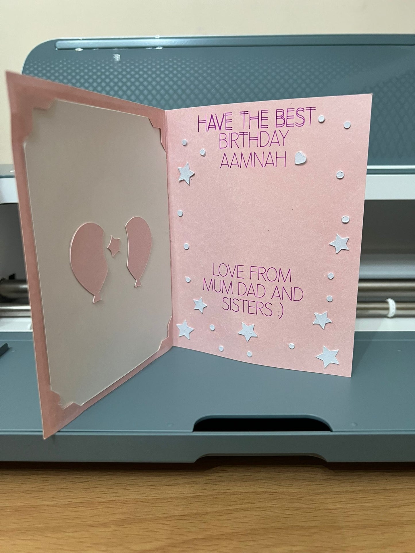 Personalized Greeting Card Keepsake | Custom Name & Message for Birthday & Thank You