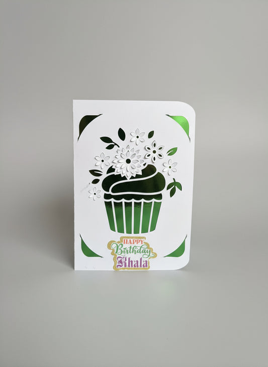 Custom Greeting Card with Name & Message | Personalized Birthday & Thank You Keepsake