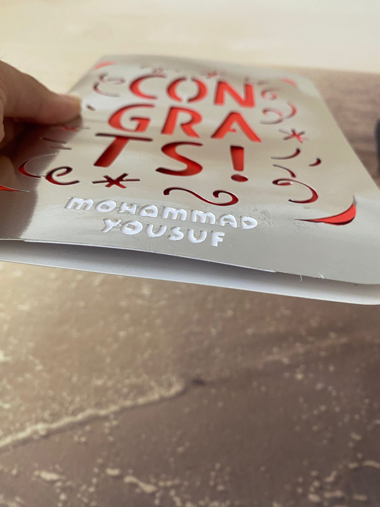 Custom Name & Details Congrats Card: A Personalized Greeting Card and Cherished Keepsake.