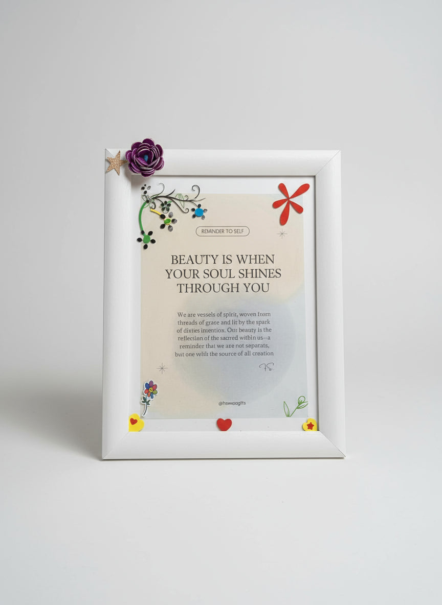 Personalized Inspirational Wall Art and Home Decor | Customizable Framed Inspirational Quote Prints – 6x8 | Glass & Wooden Frames