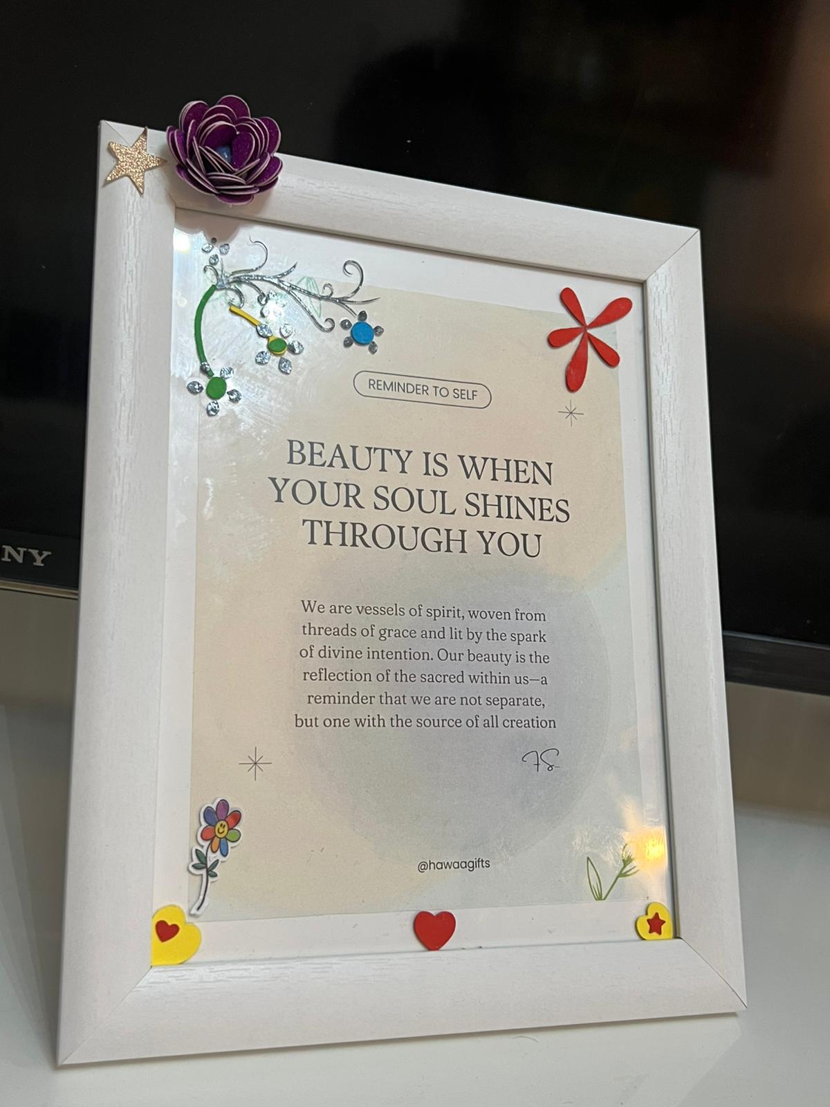 Personalized Inspirational Wall Art and Home Decor | Customizable Framed Inspirational Quote Prints – 6x8 | Glass & Wooden Frames