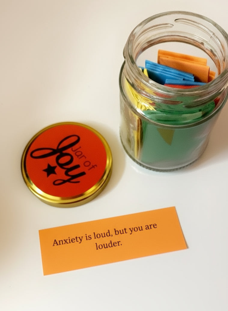 “Personalized Affirmation Jar – 30 Inspirational Self-Care Quotes & Daily Positive Notes for Mindfulness and Gifting”