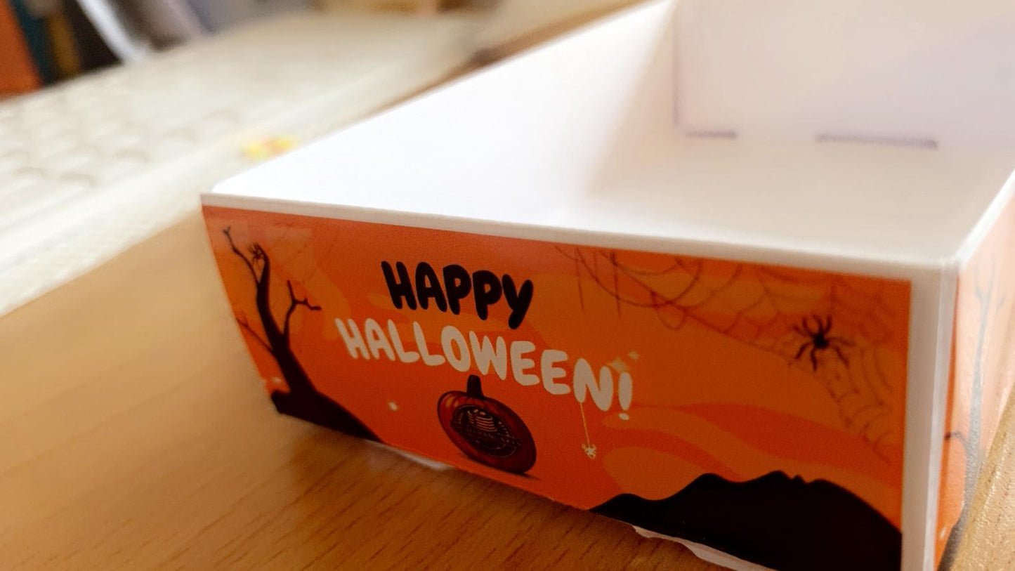 Halloween Personalized Serving Trays – Custom Name Design Paper Food & Snack Trays | Spooky Party Tableware for Halloween Events (Pack of 20)