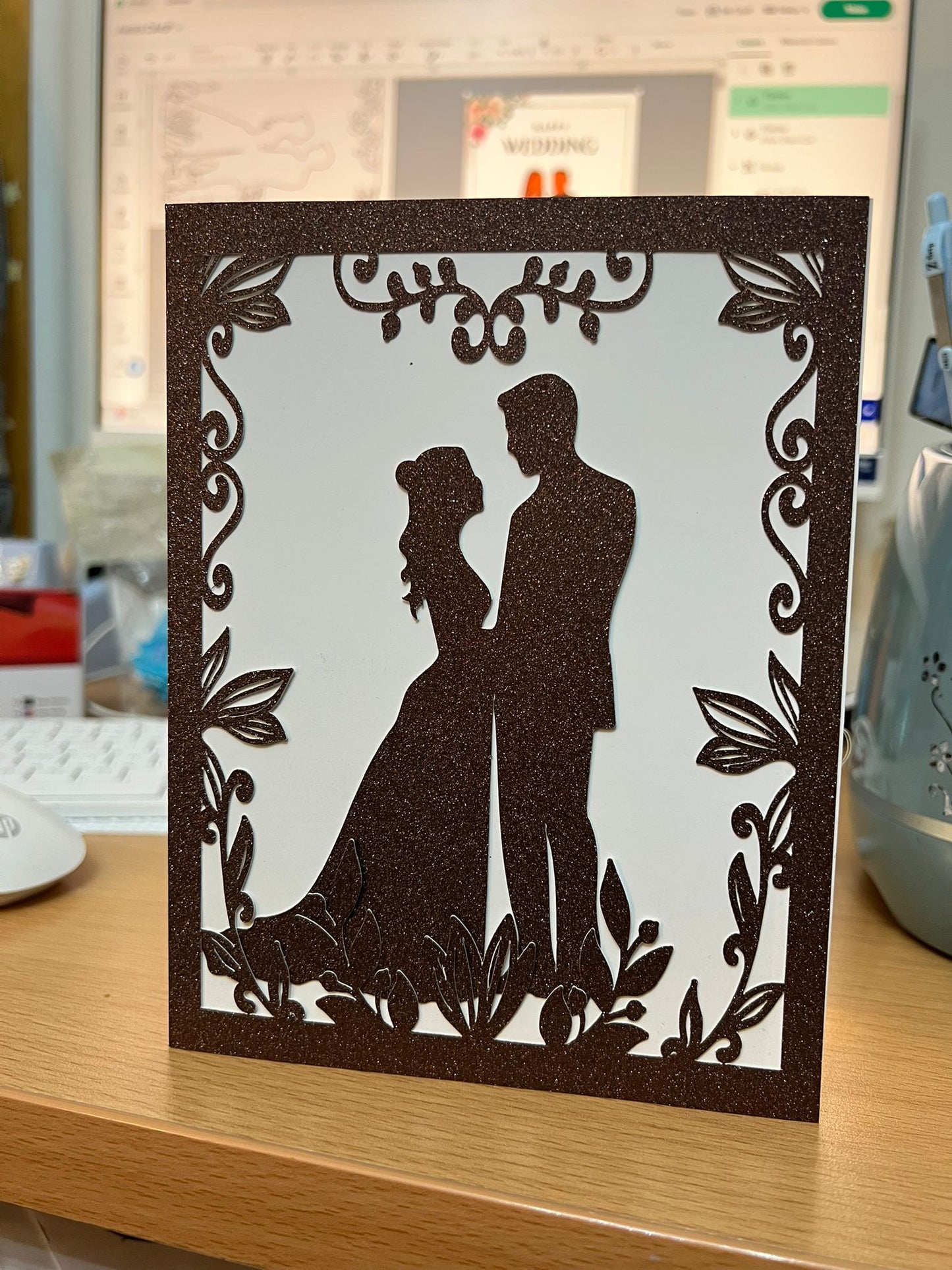Personalized  Greeting Card | Custom Name & Message for Wedding, Engagement and Anniversary