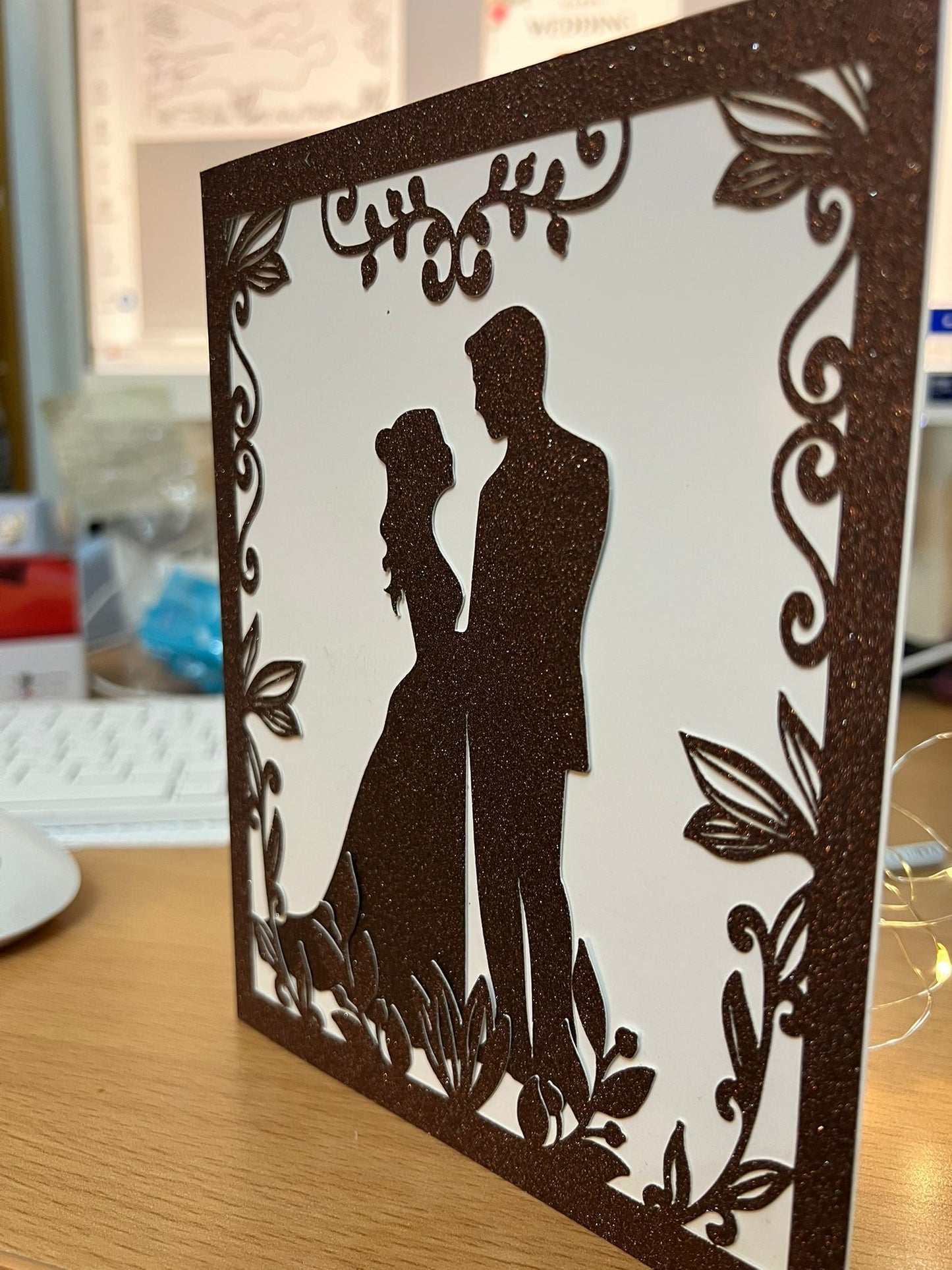 Personalized  Greeting Card | Custom Name & Message for Wedding, Engagement and Anniversary