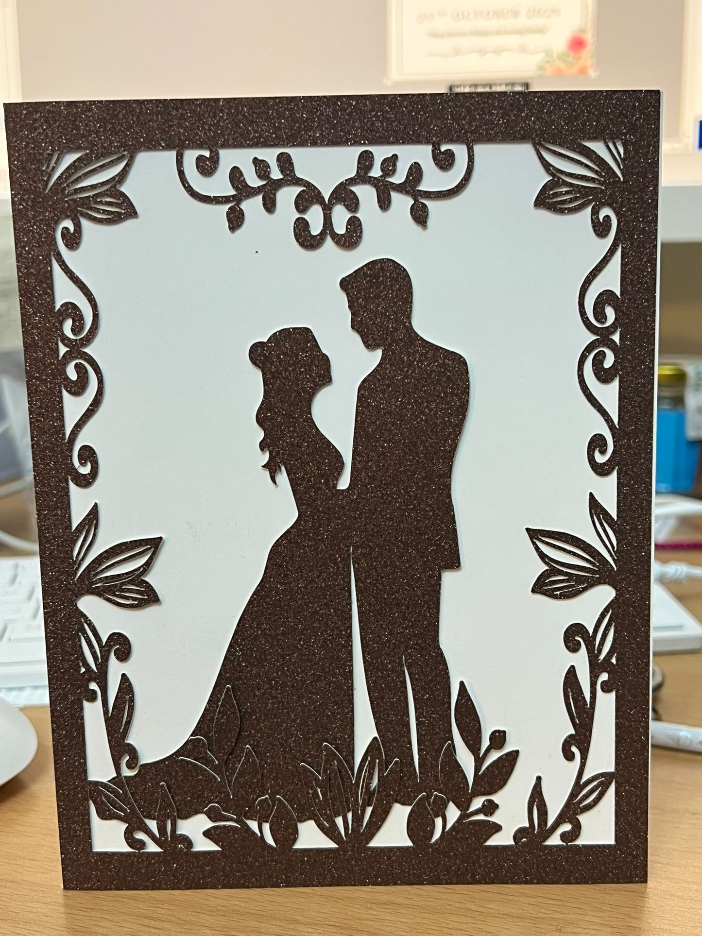 Personalized  Greeting Card | Custom Name & Message for Wedding, Engagement and Anniversary