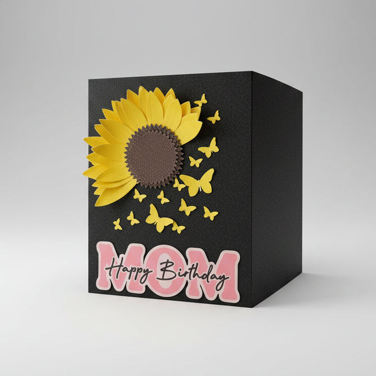 Personalized Keepsake Gift Card with Custom Name & Message | Mother's Birthday & Thank You Greeting