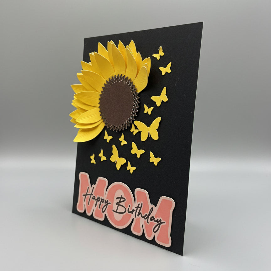 Personalized Keepsake Gift Card with Custom Name & Message | Mother's Birthday & Thank You Greeting