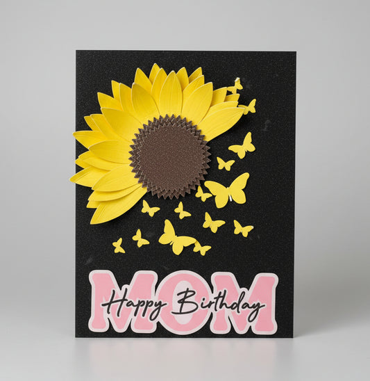 Personalized Keepsake Gift Card with Custom Name & Message | Mother's Birthday & Thank You Greeting