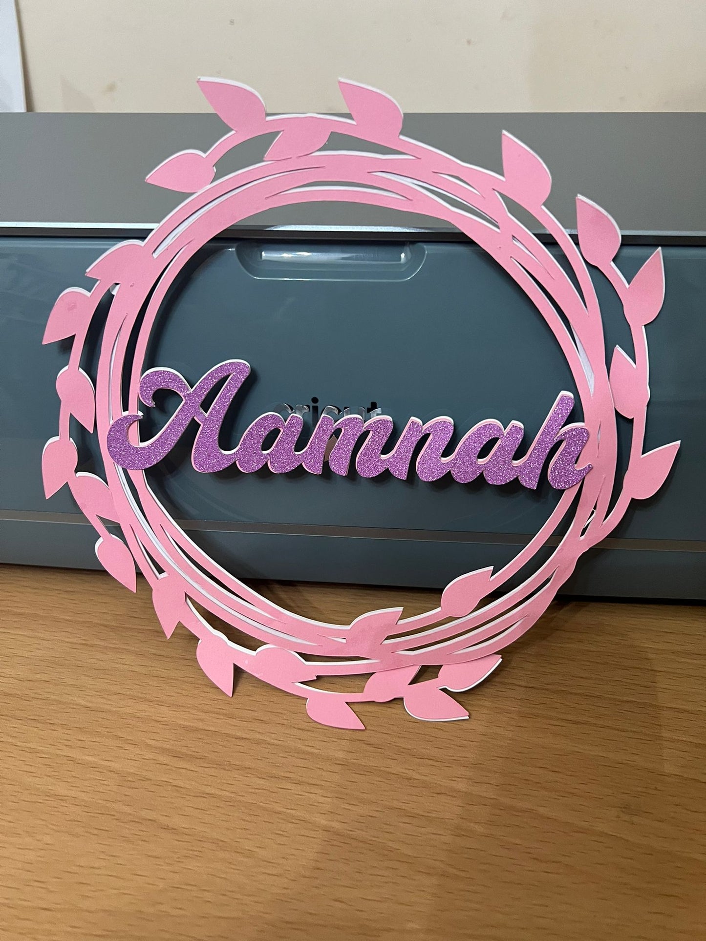 Custom Elegant Glitter Cardstock Cake Topper | Personalized with Name, Age, or Message | Unique Party Decoration