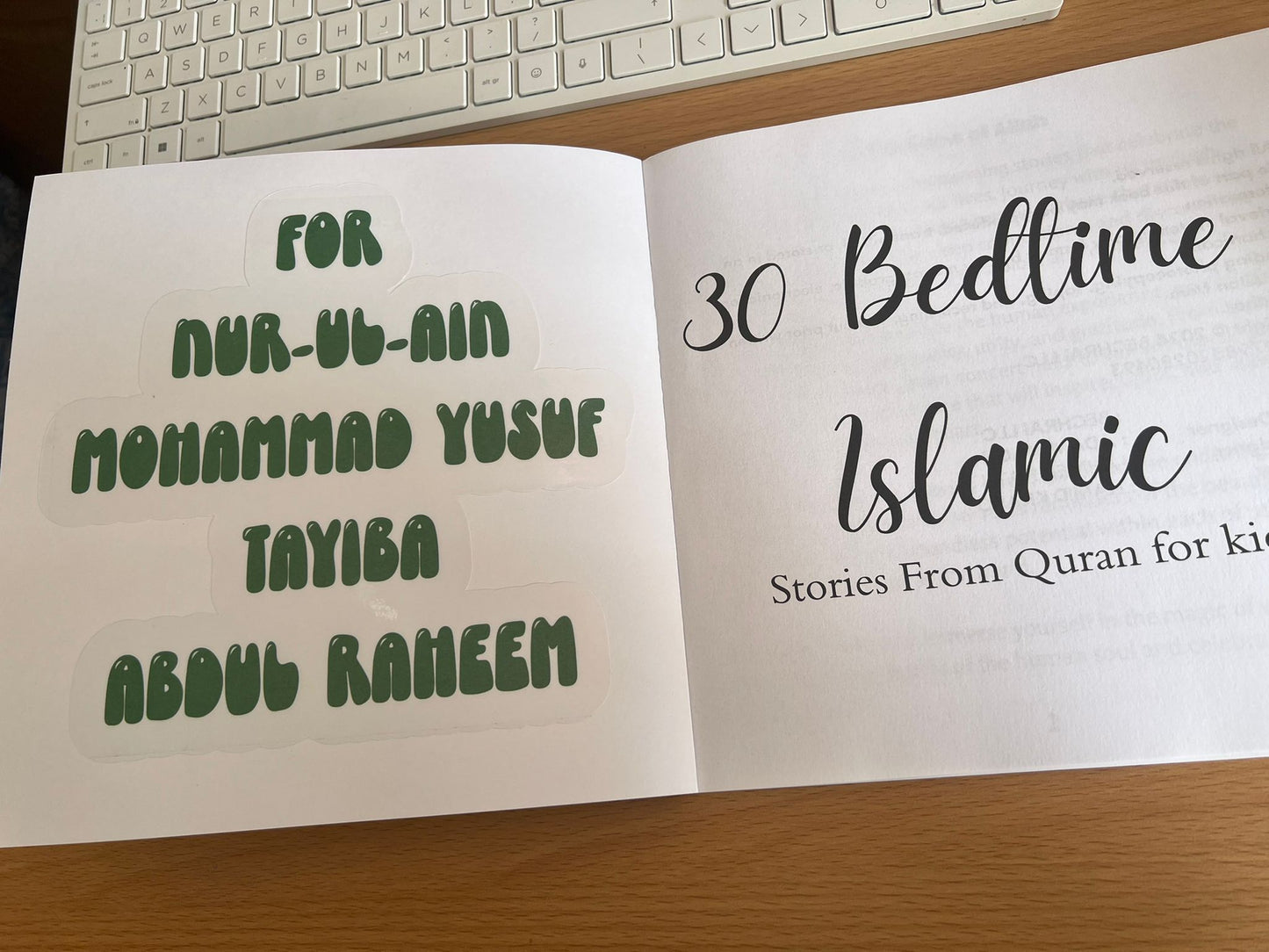 30 Bedtime Islamic Stories From Quran for kids: 30 Values From the Quran (30 Days of Islamic Learning | Islamic Books for Kids | Available in Personalized  Edition