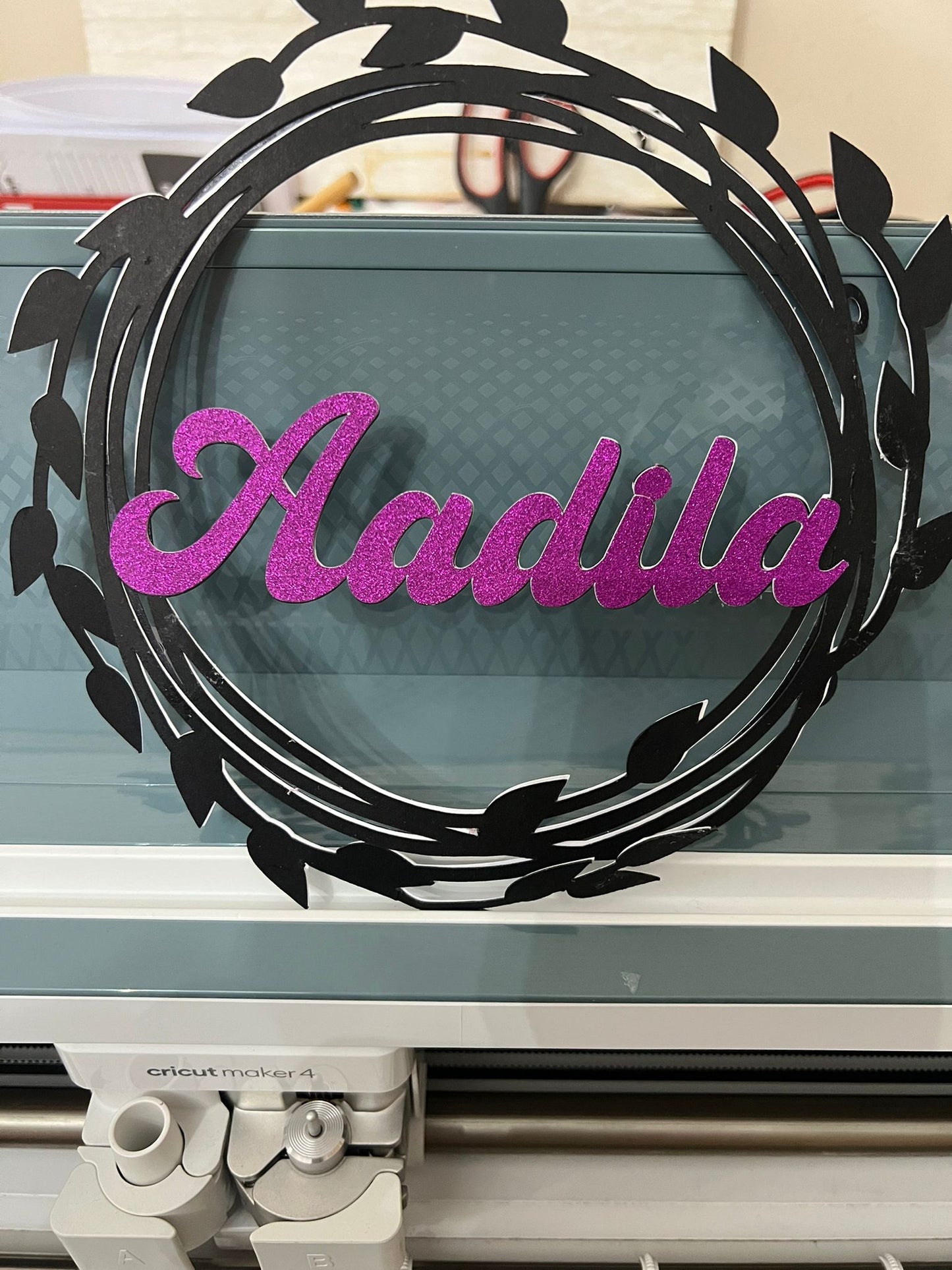 Custom Elegant Glitter Cardstock Cake Topper | Personalized with Name, Age, or Message | Unique Party Decoration