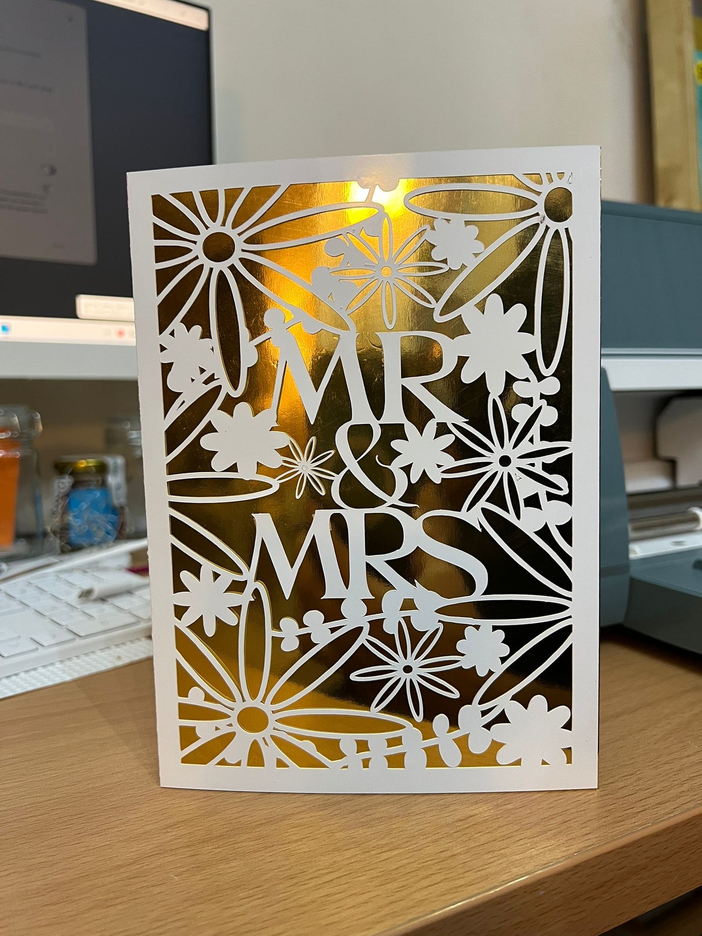Custom Greeting Card with Name & Message | Personalized for Wedding & Anniversary